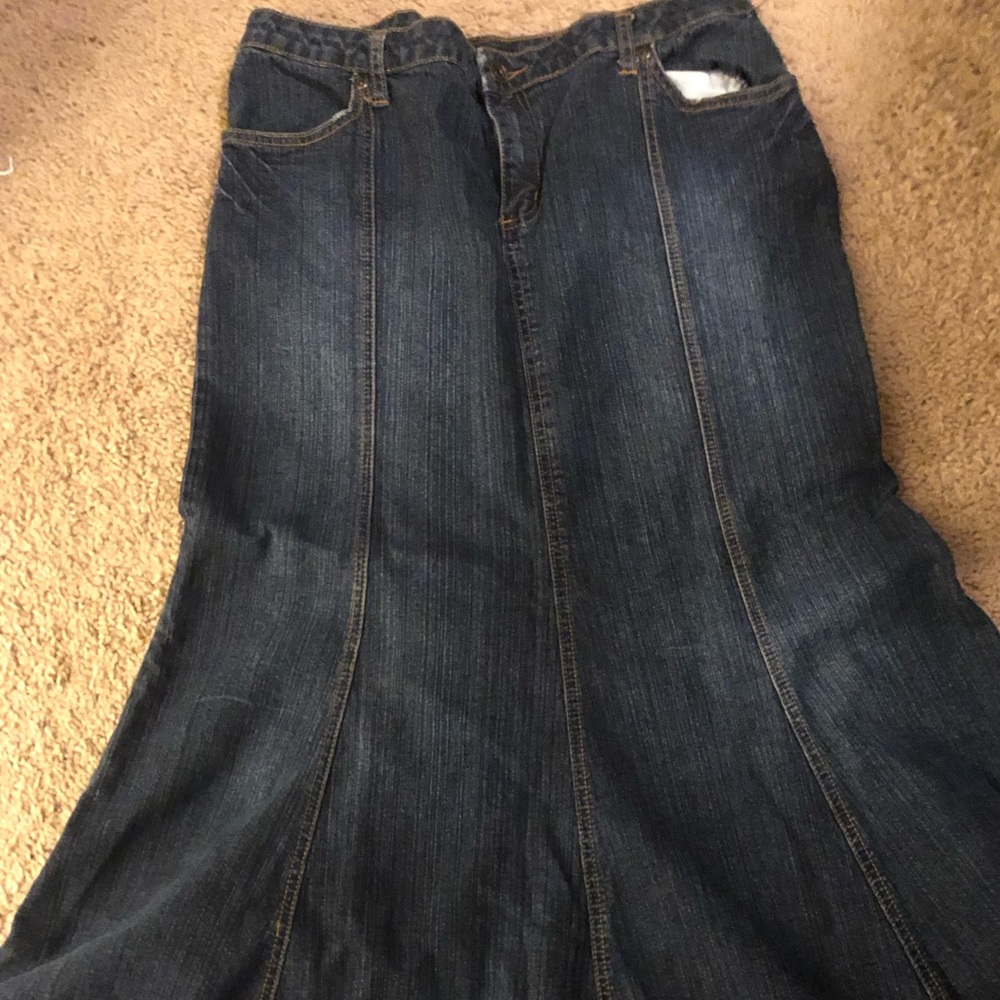 Maxi jean skirt